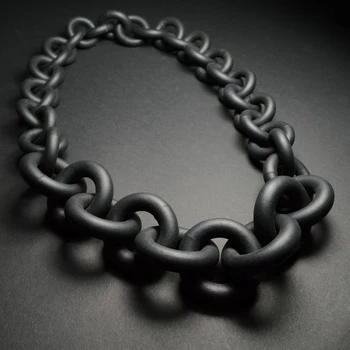 

UKEBAY New Hyperbole Handmade Necklace Rubber Rope Jewelry For Women Pendant Necklace Long Chains Nightclub Dance Choker Jewelry