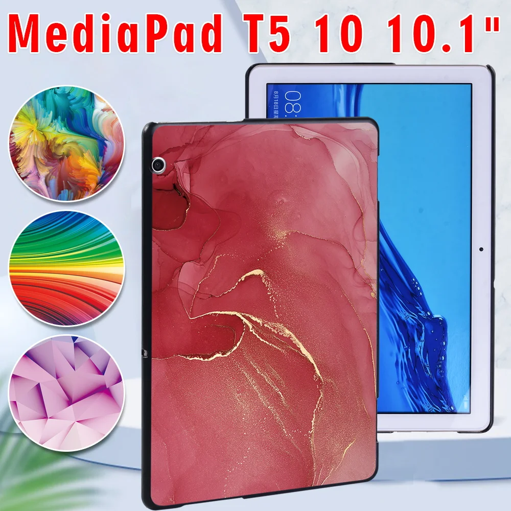 

Tablet Case for Huawei MediaPad T5 10 10.1" Inch Anti-Fall back shell Cover Case + Free Stylus