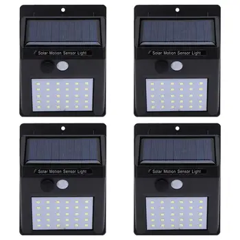 

2/3/4pcs LED Solar Light 30LED Solar Powered PIR Motion Sensor Wireless Solar Lamp IP65 Waterproof For Outdoor Garden Solar Lamp