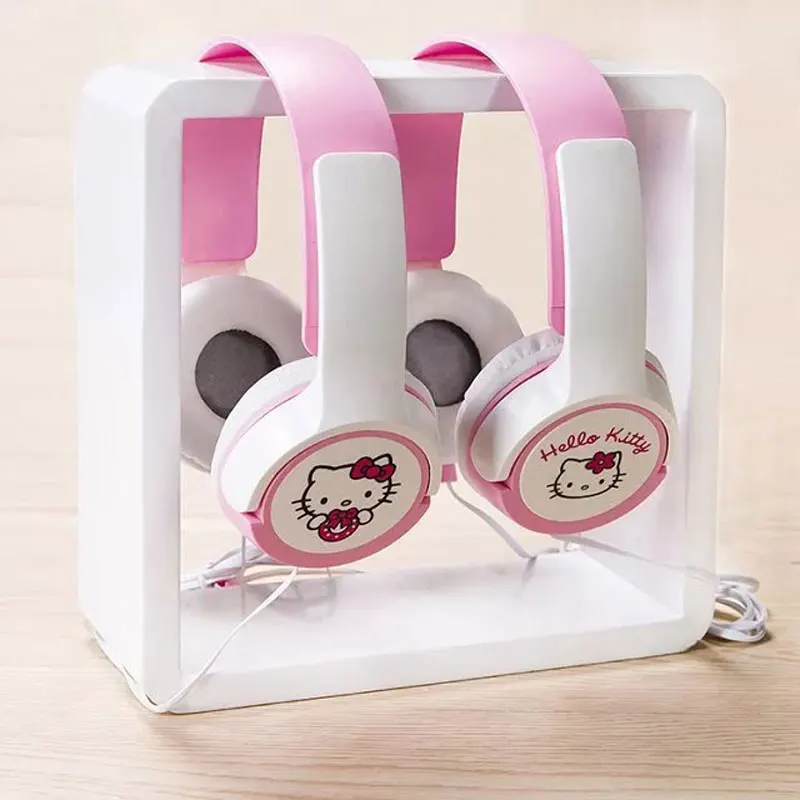 

Kids Cute Cartoon Headphones for Children Girls Adjustable Over Ear Hello Kitty Headsets for iPad Cellphones Computer MP3/4 Pink