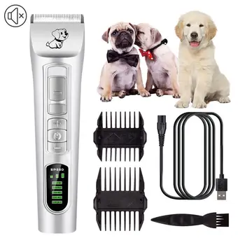 

Pet Rechargeable Cordless Clipper Low Noise with 5 Speeds Adjustment LCD dog Hair Grooming Display Clipper