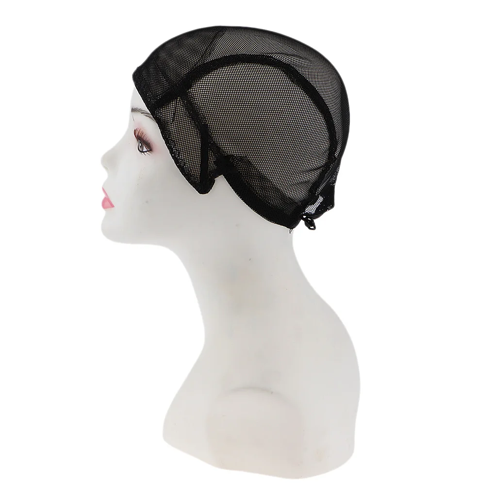 Breathable Elastic Hair Lace Cap Costume Mesh Net Making Wigs Spandex Snood Accessories Hairnet Band Black