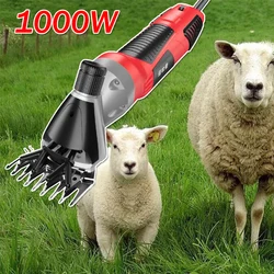 Tijeras eléctricas para esquilar animales, tijeras de lana con 13 dientes, 200V, con enchufe europeo, regulación de velocidad, para ovejas y cabras