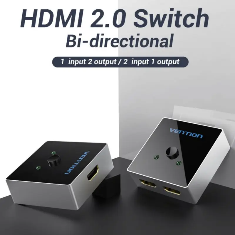 Два направления 2X1/1X2 Переключатель HDMI конвертер HDMI 2,0 4K сплиттер