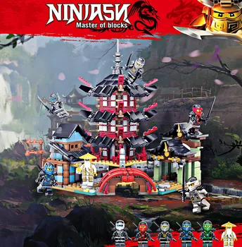 

810pcs Ninjagoes Series Temple of Airjitzu Set Mini Figures Mini Version Building Blocks Toys for Children Gift