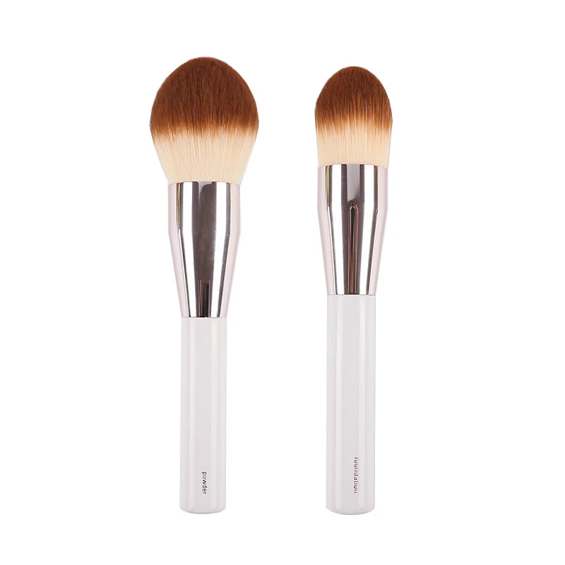 2pcs/set Powder Brush Foundation Makeup Brushes Beauty Tools Cosmetics makeup brush set makeup brush makeup tool set makeup tool