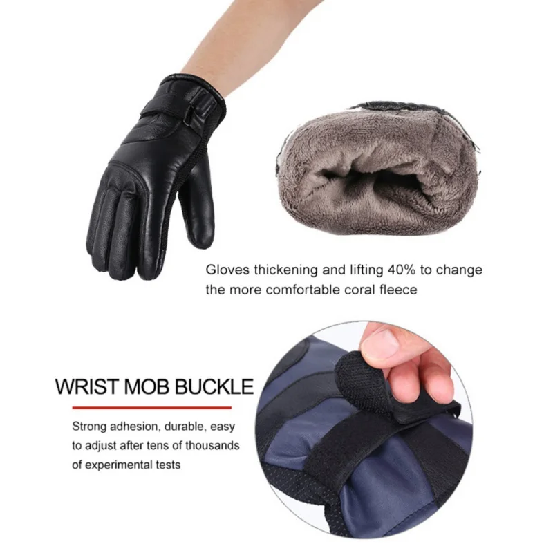 Электрические перчатки с подогревом и usb-разъемом с сенсорным экраном для мужчин и женщин, зимние теплые перчатки для верховой езды, ветрозащитные