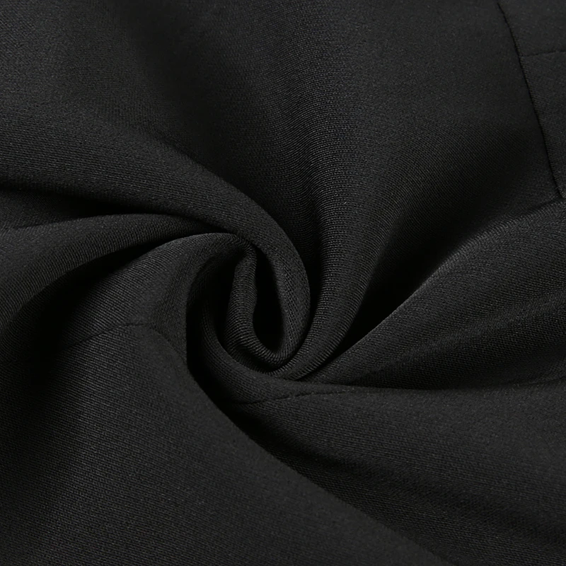 Женский сексуальный полый Длинный блейзер уличная одежда с длинным рукавом черный элегантный Блейзер Женская осенне-зимняя модная куртка
