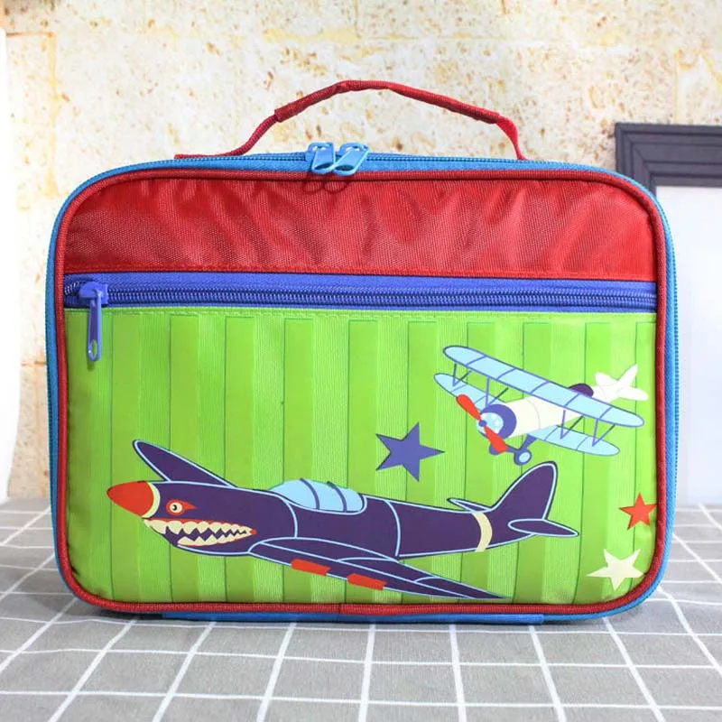 Green Red Airplane Детская еда, молоко бутылка хранения изоляции мешок водонепроницаемый Оксфорд сумка тоут для ланча младенцев детей школы на открытом воздухе еды для пикника, Термические сумки - Цвет: Green Red Airplane