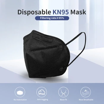 

Fast Shipping Black KN95 FFP2 Mask Respirator ffp3 Face Mask 5 Layer Multicolor Protection Anti-dust Mask Protective Mascarillas