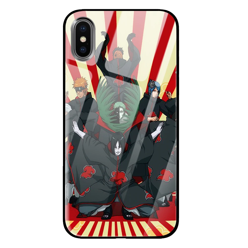 Роскошный чехол из закаленного стекла Наруто для iPhone 5 5S 6 6s 7 8 Plus X XS XR 11 Pro Max - Цвет: 3
