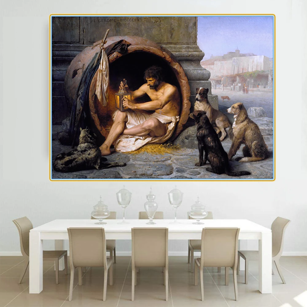 

Citon Jean-Leon Gerome《Diogenes》Canvas Oil Painting World Famous Artwork Picture Modern Wall Art Decor Home Decoration