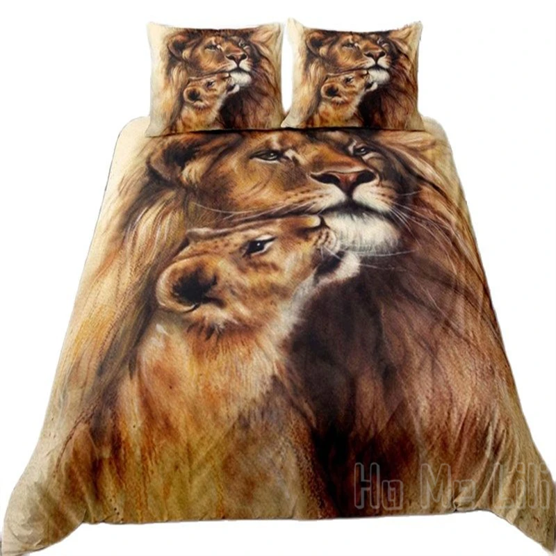 tussen Dat professioneel Leeuw Beddengoed Set Bruin Dekbedovertrek Door Ho Me Lili Afrikaanse Savanne  Safari Wildlife Dieren Dekbed Paar Thema Sprei|Dekbed overtrek| - AliExpress