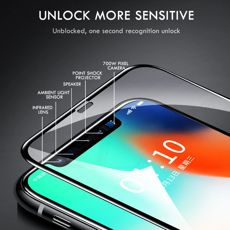 100D изогнутое полное покрытие Защитное стекло для iPhone 7 8 6 6S Plus закаленное защитное стекло для экрана iPhone 11 Pro XR XS Max