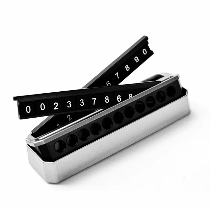 

Car Styling Temporary Parking Card Double Sides Phone Number Card Plate Telephone Number Card Car Sticker In Car-styling