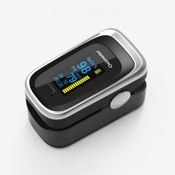 

Finger Pulse Portable Fingertip Pulse Oximeter with Easy-to-read Color Display Support Automatic Switch-off for Household Use