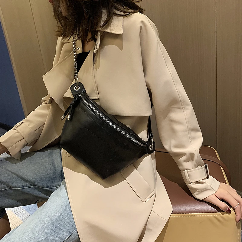 

Belt bag 2020 small bag new fashion wild crossbody female chest bag tide ins single shoulder crossbody chain belt small bag
