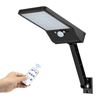 

led-Solar-Lights Street-Wall-Lamp Outdoor Remote Control Waterproof Security Spot&1