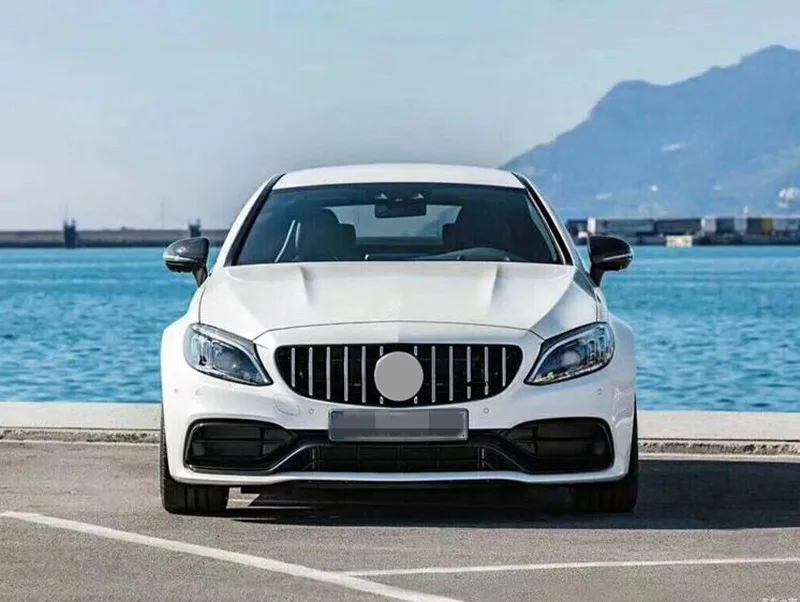 Автомобильный стиль ABS гоночная сетчатая решетка для C Class W205+ GT Передняя решетка решетки заменить передний бампер передняя решетка