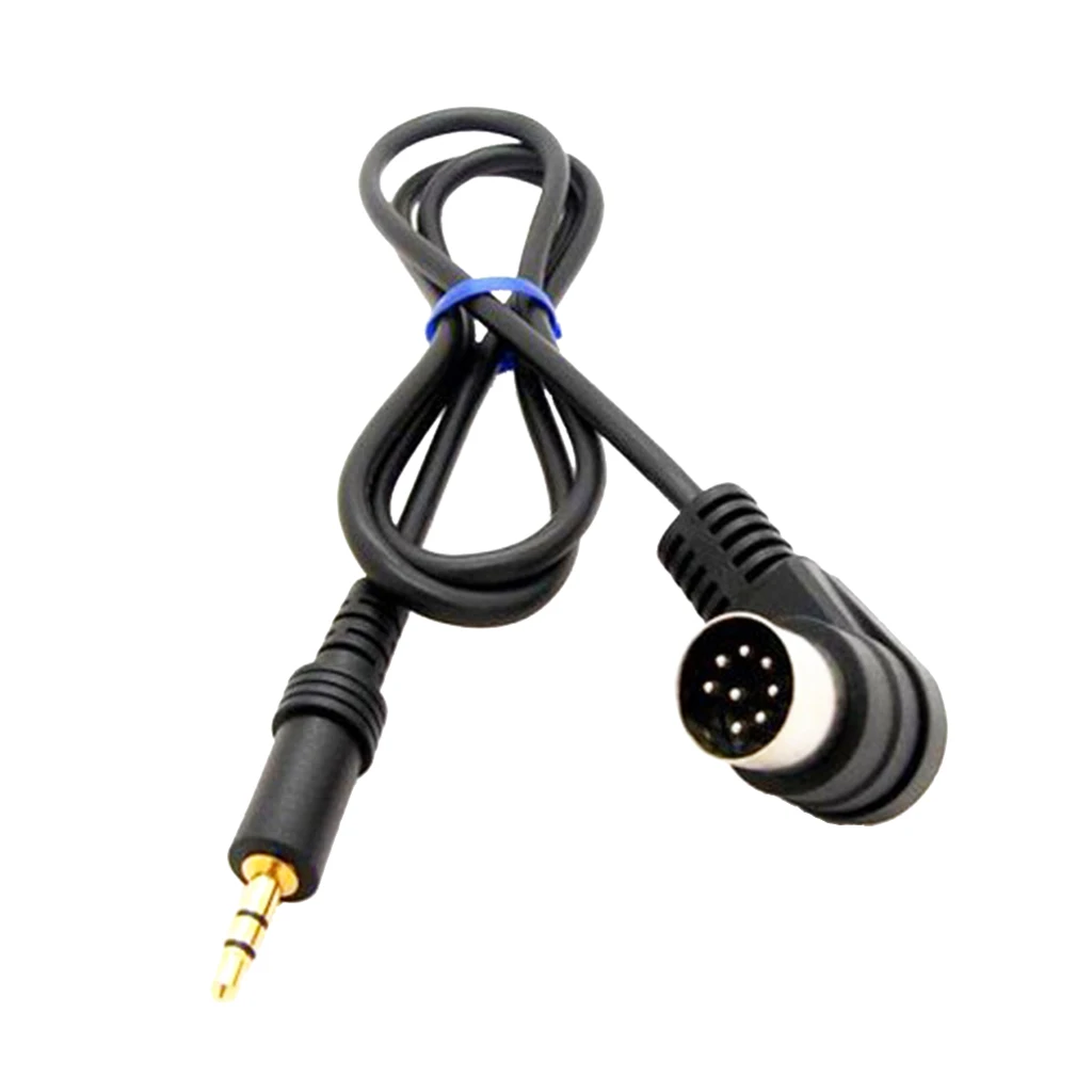 Easily Installed 3.5mm Mini Jack AUX 8Pin M BUS Audio Input Adapter Cable For Alpine