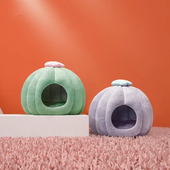 

Cat Nest Winter Warm Cat House Lint Cat House Cat Indoor Pet Supplies Fairy Ball Shape Hollow Design Four Seasons Universal Beds