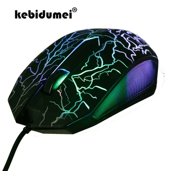 

kebidumei Professional Game Mouse USB Wired Mouse Universal LED Colorful Computer Gaming Mouse For Dota 2 For LOL Gamer 2400 DPI
