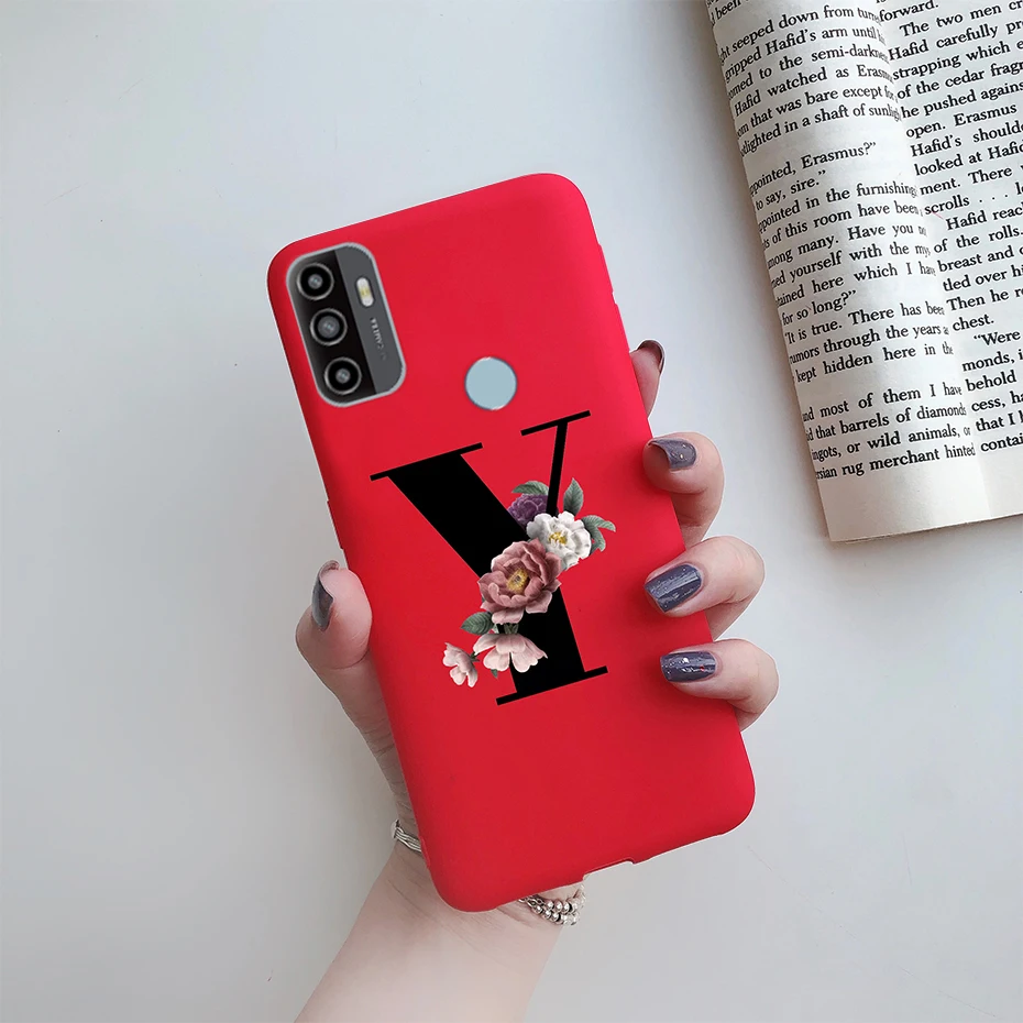 For OPPO A53S 2020 Case Letter Monogram Flower Soft Silicone Phone Back Cover For Oppo a53s 2020 A 53s A53 s Oppoa53 Cases Coque cases for oppo phones