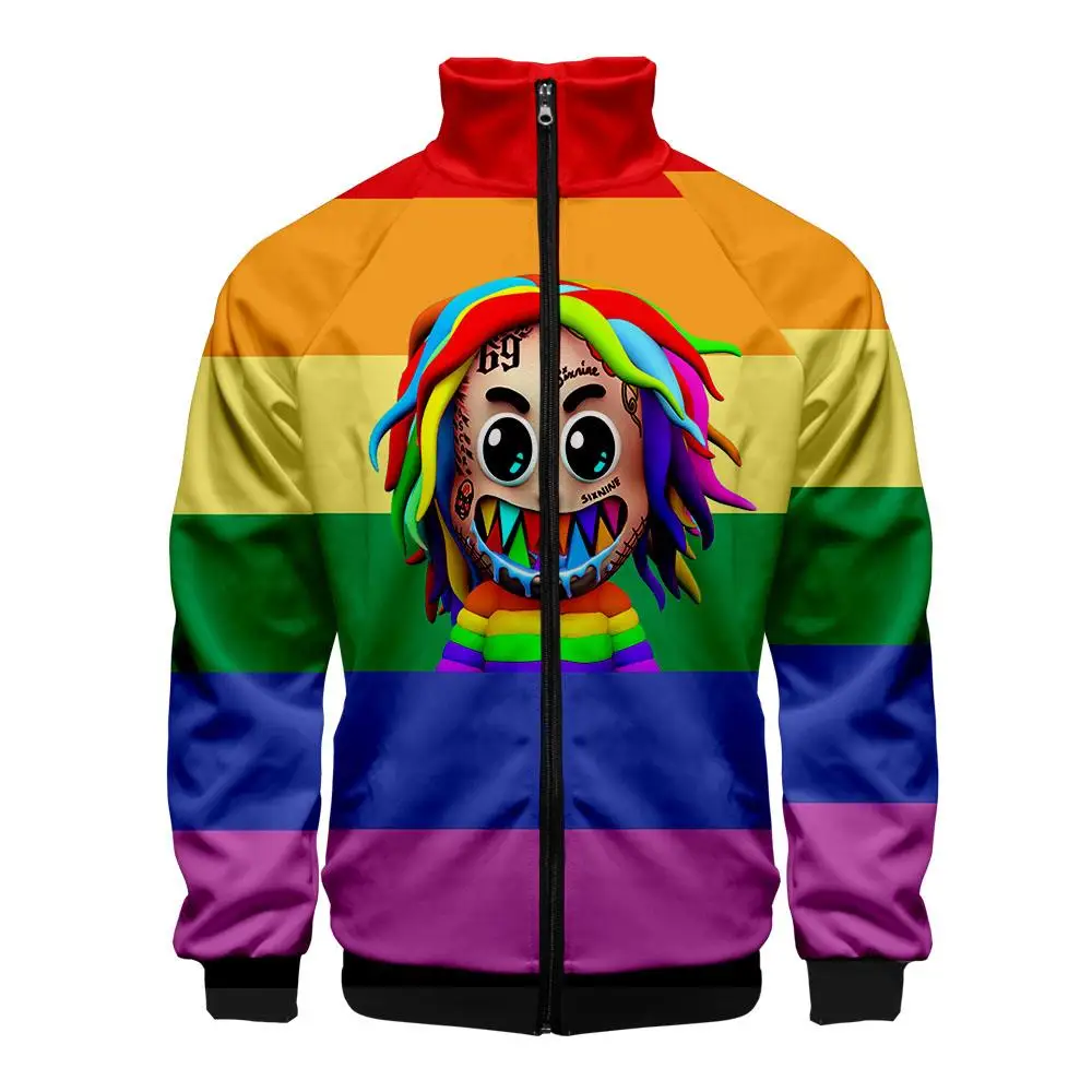 6ix9ine альбом Gooba 3D куртки на молнии повседневные свитшоты осенняя и весенняя