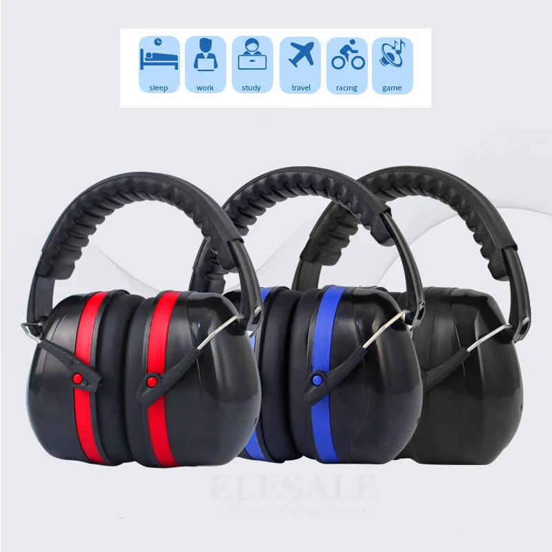Protetor de Orelha para o Trabalho Alta Qualidade Anti-ruído Ajustável Cabeça Earmuff Snr-35db Estudo Tiro Woodwork Proteção Auditiva