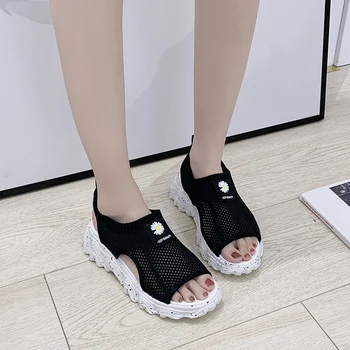 

Slip on Rubber Wedges Shoes for Women Sandalen Female Sports Sandals Women Shoes Summer Platform Sandals Women Beach Shoes 2020
