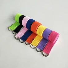 Женский эластичный ремень для йоги 180 см многоцветные d-кольца ремень фитнес тренировки веревка фигура талии ноги эспандер ДЛЯ ФИТНЕССА полосы йоги