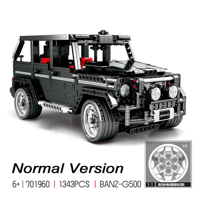 

In stock 1343Pcs Creator Technic MOC 2425 G500 SUV AWD Wagon Cars Expert Model Compatible with 2425 Building Block Brick