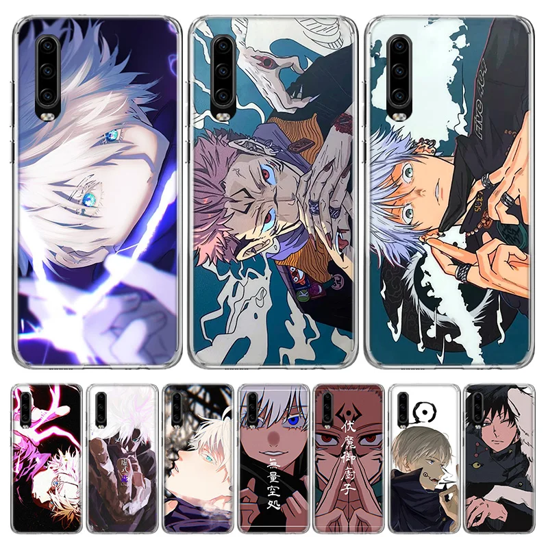 Чехол для телефона с японским аниме ююютсу Kaisen Huawei P30 P20 P40 P50 Mate 40 30 20 10 Pro P10 Lite