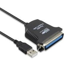 36pin USB порт печати конвертер кабель женский порт LPT USB адаптер LPT кабель LPT для usb-кабеля черный Женский адаптер