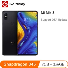 Xiaomi mi X 3 8 Гб 256 Snapdragon 845, четрыре ядра, мобильный телефон, 3200 мА/ч, 6,39 ''Full Экран 2 задним и передним 2 передней камеры