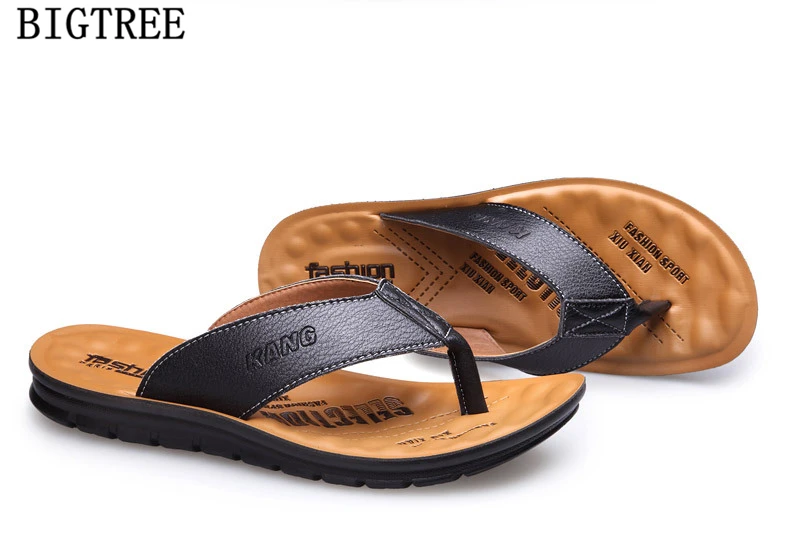 flip flops leather slippers beach slippers summer shoes mens slippers outdoor shoes men zapatos de hombre erkek ayakkabi chinelo