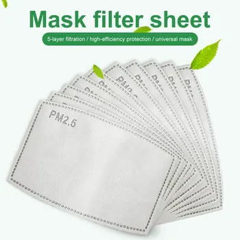 

Mask Fiter Replacements Activated Carbon Protective Mask Filters PM2.5 Mask Filter Pads Replaceable Mask Pads