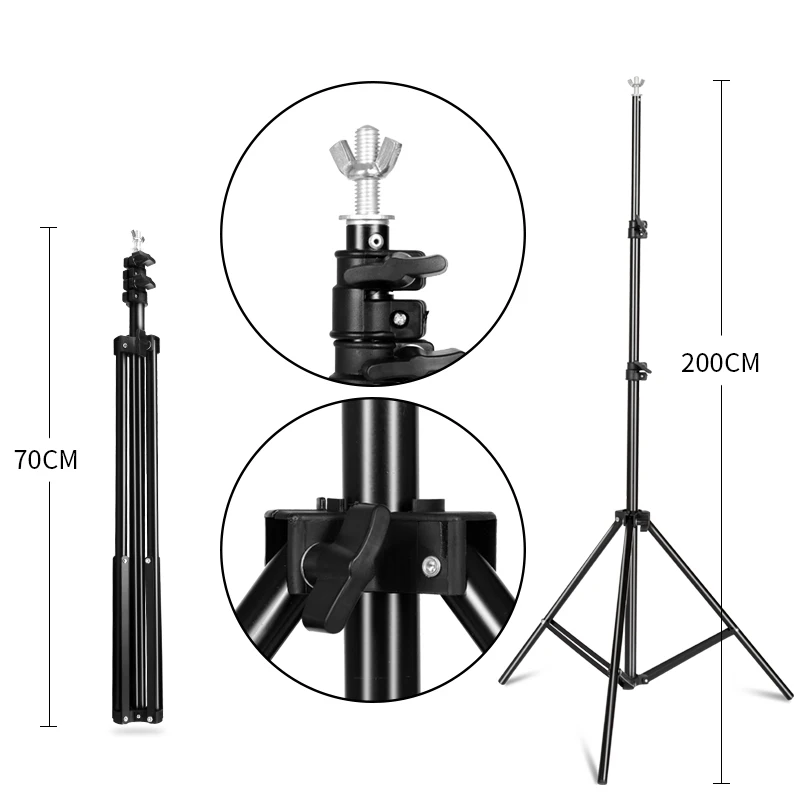  Photography Background Stand Support System Kit for Photo Studio Muslin Backdrops Paper and Canvas 