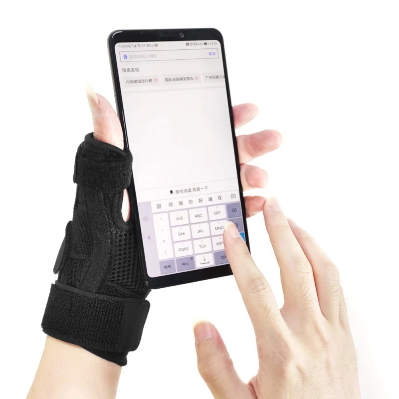 Полезная поддержка запястья растяжение связок большого пальца фигурная скобка при переломе Регулируемая шина иммобилайзер руки запястья дышащий защита больших пальцев обертывание запястья