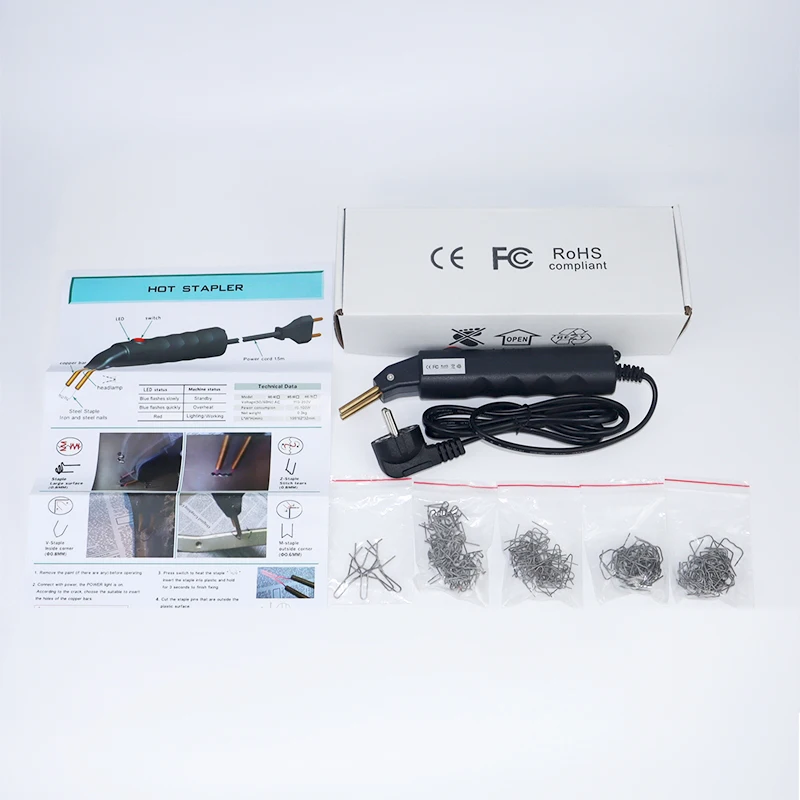 Plastic Repair Gun Car Bumper Repair Plastic Welding Kit Hand-held Plastic Welding Machine Plastic Sliding Iron Hot Stapler 5