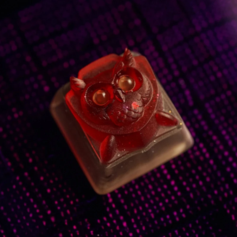 Сова Смола ключ крышка для Cherry Mx Переключатель Механическая игровая клавиатура нестираемая красочная DIY клавиатура украшение ключ крышка DSA профиль - Цвет: Owl 8
