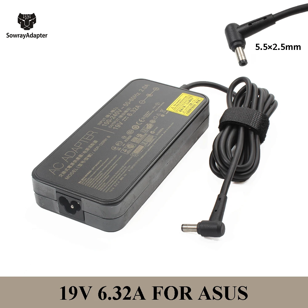 19v 6.32a 5.5*2.5mm 120w Laptop Charger Power Adapter Ac Adapter For Asus Pa-1121-28 Adp-120rh B Asus N750 N500 G50 N53s Fx50j - Laptop Adapter - AliExpress