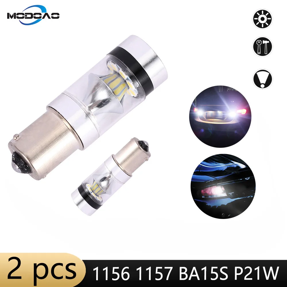 1156 BA15S P21W R5W 1000LM светодиодный лампы Противотуманные фары Дневные Фары Светильник