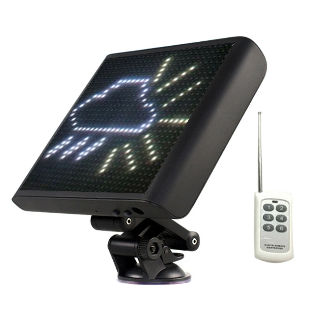 Remote Contro Bluetooth Управление светодиодный смайлик Автомобильный светодиодный Экран дисплея регулируемый в режиме реального времени рисовать - Цвет: Remote Contro