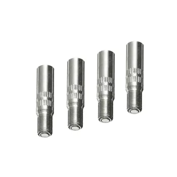 

4x Car Motorbike Truck Bus Tyre Wheel Valve Extensions Extender Cap Stem Silver Valve Caps