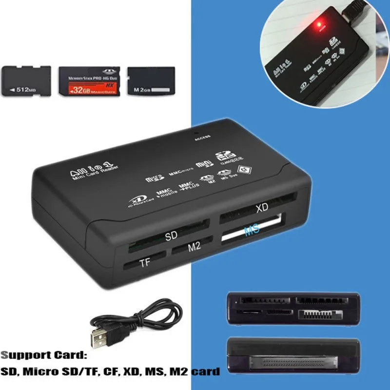 Все в одном USB M2/XD/CF/SD кард-ридер высокоскоростная карта памяти