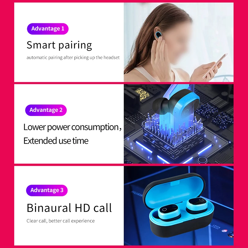 Пара беспроводных Bluetooth в ухо вождения спортивные наушники для бега наушники с корпусом