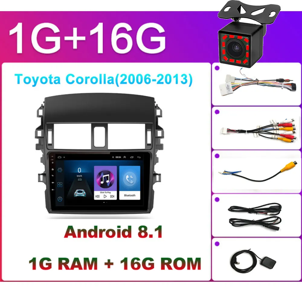 OEM вы хотите 2 Din Android 8,1 Автомобильный gps мультимедийный плеер для hyundai solaris peugeot 307SW Collora Kia Rio Sportage - Цвет: Collora