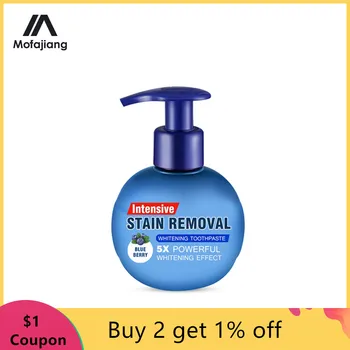 

Teeth Whitening Toothpaste Stain Removal Tooth Whitening Soda Passion Fruit Blueberry Toothpaste Fight Bleeding Gums Toothpaste