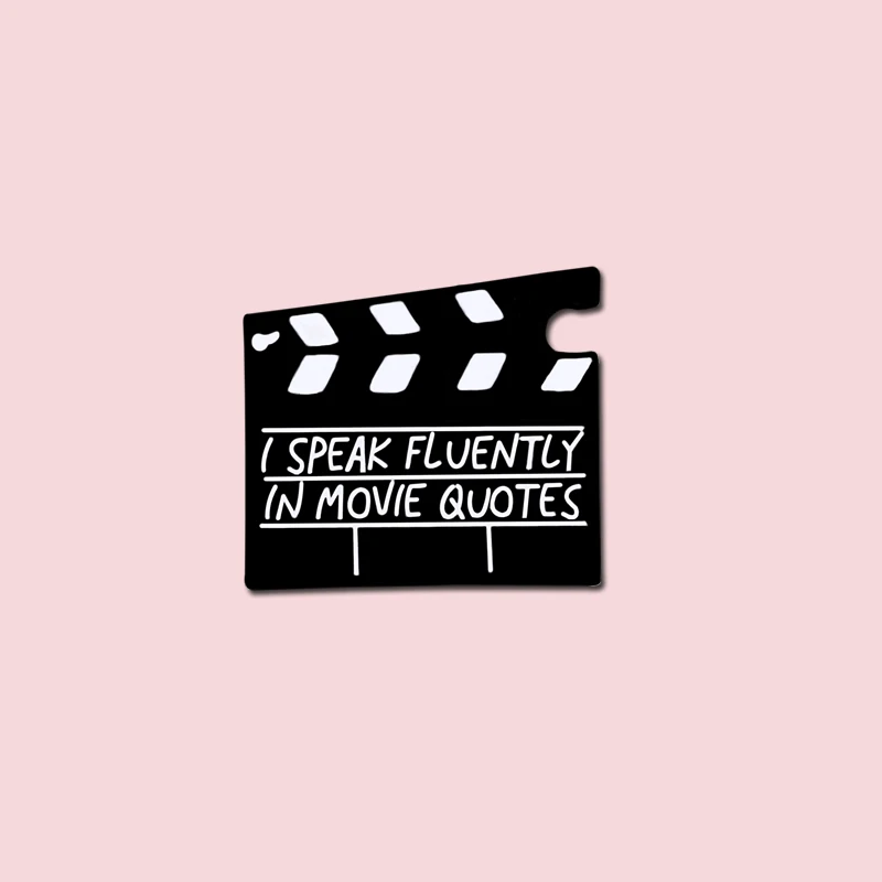 Забавные эмалированные булавки брошь Clapboard Action Directors Cut Director одежда сумка Нагрудный значок ювелирные изделия куртки игровой тематики доступ к моде
